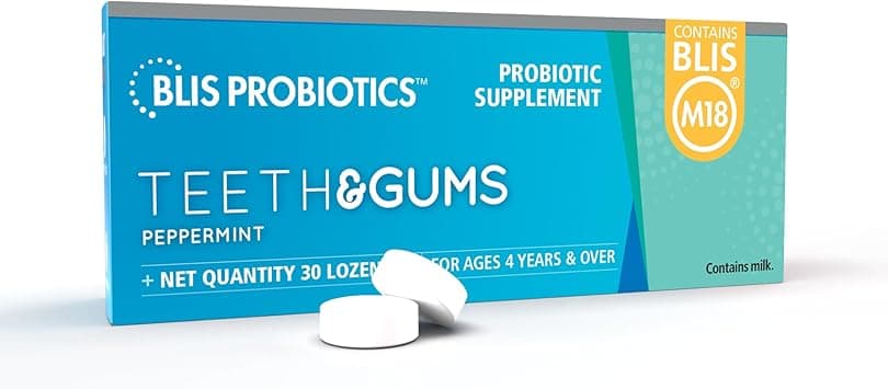 BLIS Teeth&Gums Oral Probiotic, Most Potent BLIS M18 Formula Available, 2.5 Billion CFU, Healthy Mouth, Teeth and Gums, Support for Adults and Kids, S on Amazon.ae - Price Tracker