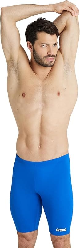 Arena mens Arena Men's Solid Team Core Poly Swim Jammer Racing Swimsuit Swim Briefs - Best Deal Finder
