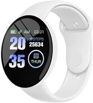 D18 Smart Bracelet Fitness Watch, 1.44" Screen Bluetooth Smart Band with Heart Rate, Sleep Check, Step Counter, IP65 Waterproof, Alarm, Camera Control, Call & Message Alerts – White on Amazon.ae - Price Tracker