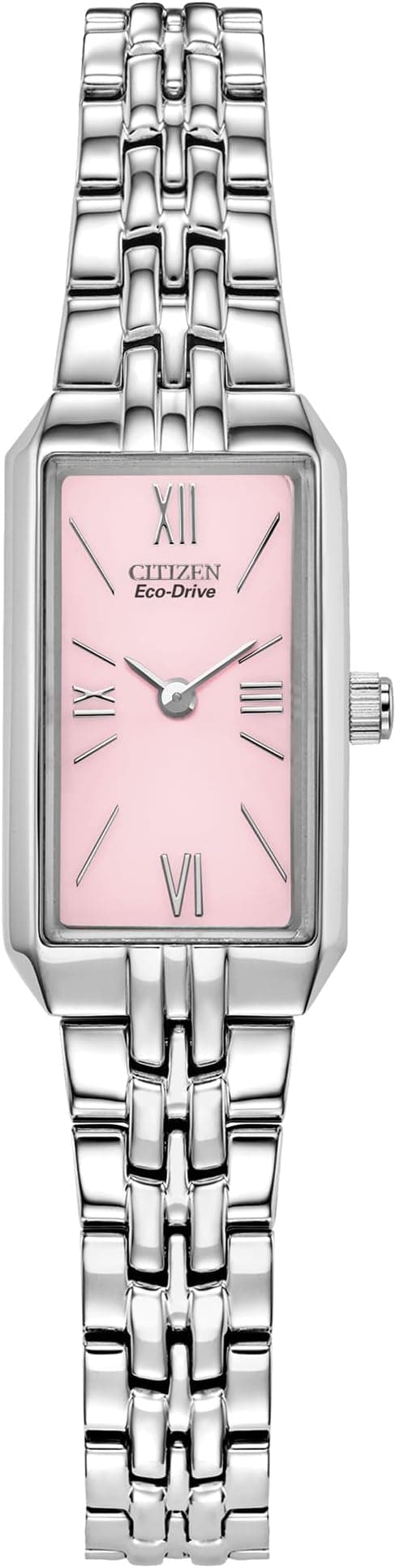 Citizen Ladies' Eco-Drive Classic Dress Corso Stainless Steel Rectangle Watch with Pink Dial, Style: EG2691-57X on Amazon.ae - Price Tracker
