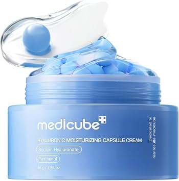 medicube Capsule Cream with Hyaluronic Acid | 120H Lasting Hydration, Barrier Care, Calming Daily Facial Moisturizer | Panthenol & Ceramides | Korean Skincare, 1.94 oz على Amazon.ae - متتبع الأسعار