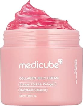 medicube Collagen Jelly Cream- Niacinamide & Freeze-Dried Hydrolyzed Collagen - Boosts skin's barrier hydration and gives 24h Glow & Lifted Look - Korean skincare (1.69 Fl Oz (Pack of 1)) on Amazon.ae - Price Tracker