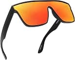 GLINDAR Oversized Square Polarized Sunglasses for Men Women, One Piece Recycled Shield Shades UV400 Protection - Best Deal Finder