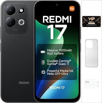 REDMI 17 Smartphone Black 4+128GB,Massive 7500mAh (typ) battery on Amazon.ae - Price Tracker