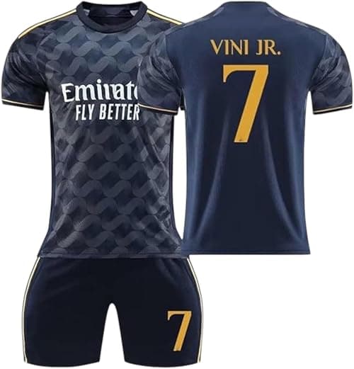 23/24 New Season Madrid Vinícius Júnior. #7 Football Kit - Madrid Away VINI JR No 7 Soccer Jersey and Shorts for Kids and Youth Sizes. on Amazon.ae - Price Tracker