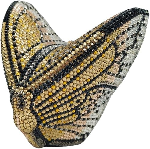 Luxury Women Butterfly Rhinestone Clutch Purse Ladies Crystal Evening Bag Diamonds Bridal Purse Cocktail Prom Handbag على Amazon.ae - متتبع الأسعار