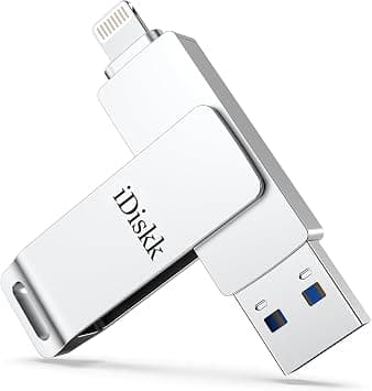 iDiskk【Mfi Certified】256GB Photo Storage Stick iPhone USB Storage Flash Drive for iPhone USB Flash Drives Photo Saver FlashDrive for iPhone,iPad,Mac,PC Thumb Drive for iPhone Photos Videos Auto Backup on Amazon.ae - Price Tracker
