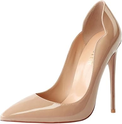 COLETER High Heels for Women, 4.72 inch/12cm Pointed Toe Dress Shoes Stiletto Heels Evening Party Pumps on Amazon.ae - Price Tracker
