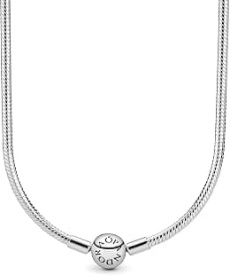PANDORA Iconic Snake Chain Charm Necklace 590742HV - Best Deal Finder