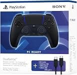 PlayStation 5 DualSense Wireless Controller Black with USB Cable - KSA Version - متتبع أسعار Amazon.sa