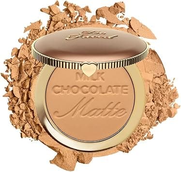 Too Faced Chocolate Soleil Matte Bronzer | Long Lasting + Cruelty Free, 0.28 Ounce, Milk Chocolate - Best Deal Finder