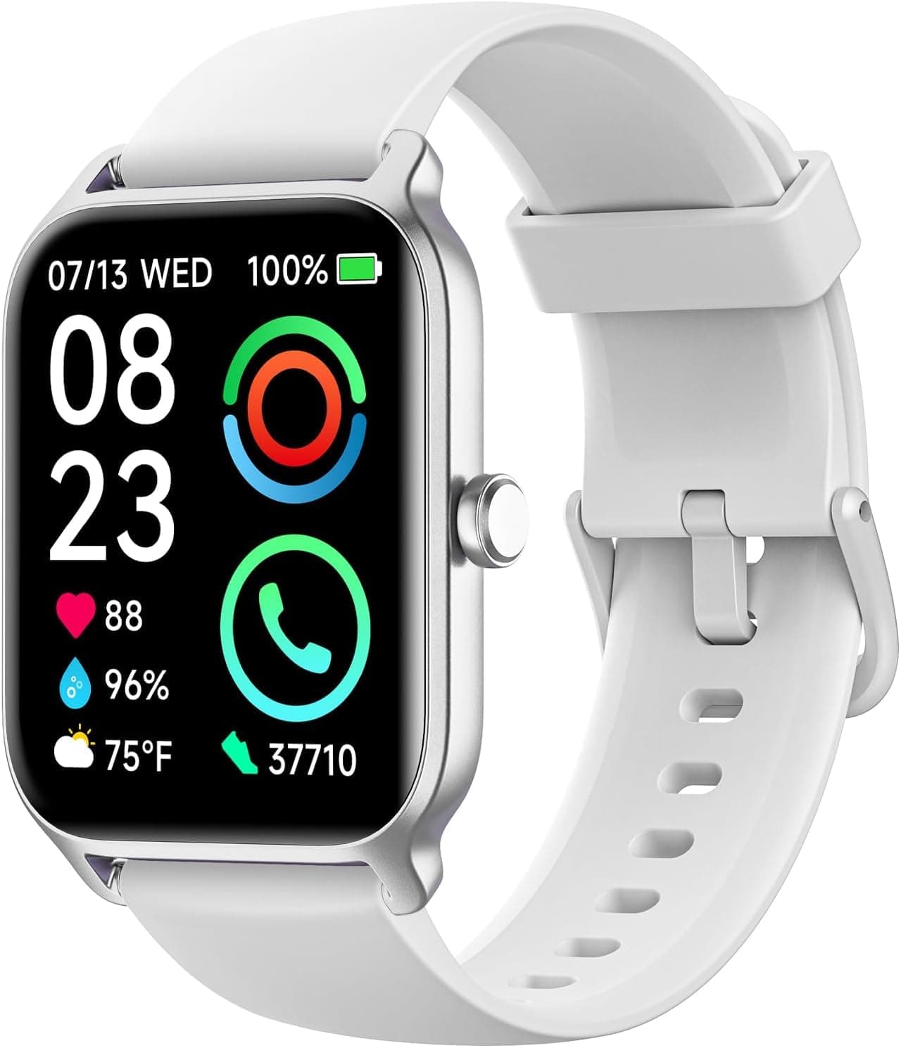 Smart Watch with Bluetooth Call for Men Women, Alexa Built-in 1.8" Blood Oxygen Heart Rate Sleep Fitness Watch, 105+ Sports Modes Smartwatch, Activity Tracker for Android iOS Phone on Amazon.ae - Price Tracker