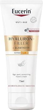 Eucerin Hyaluron-Filler + Elasticity Age Spot Correcting Hand Cream SPF 30 75ml, Anti-Ageing Hand Moisturiser with Thiamidol and Hyaluronic Acid, Reduces Dark Spots and Protects Against Sun Damage - Best Deal Finder
