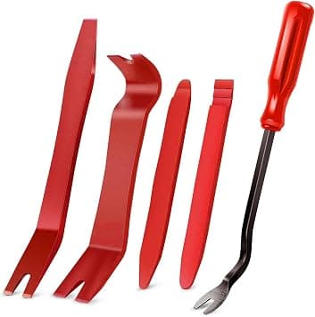 GOOACC 5 PCS Nylon Auto Trim Removal Tool Kit No-Scratch Pry Tool Kit for Car Door Clip Panel & Audio Dashboard Dismantle Red - Amazon.ae Price Tracker