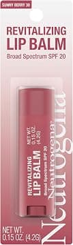 Neutrogena Revitalizing Lip Balm Spf 20, Sunny Berry 30.15 Oz. - Best Deal Finder
