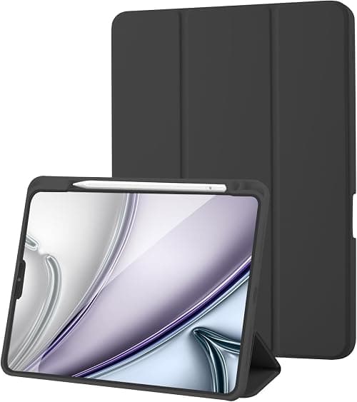 Case Compatible with iPad Pro 11 2022/2021/2020 with Pencil Holder, Trifold Stand Protective Case Supports 2nd Gen iPencil Charging, Auto Sleep/Wake, Black on Amazon.ae - Price Tracker