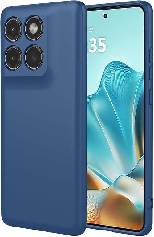 UPLAI Case for Motorola Moto G77 5G, Ultra Thin Silky Liquid Silicone Shockproof Cover with Premium Fiber Lining, Soft TPU Fashion Elegant Case. Blue on Amazon.ae - Price Tracker