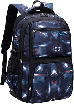 JiaYou Space Pattern Galaxy Backpack Boys Primary Junior Middle School Daypack Men High Middle School Laptop Bag, Space-dark Blue, Backpack Only, Two Straps Backpack on Amazon.ae - Price Tracker