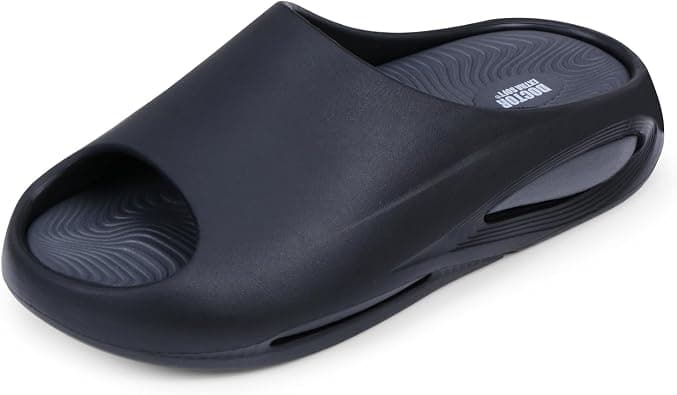 DOCTOR EXTRA SOFT Men's Classic Ultra Soft Sliders/Slippers with Cushion FootBed for Adult | Comfortable & Light Weight | Stylish & Anti-Skid | Waterproof & Everyday Flip Flops for Gents/Boys D-507 on Amazon.ae - Price Tracker