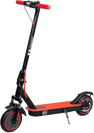 CRONY M365 Foldable Electric Scooter with Front Suspension & Durable Honeycomb Tires, Lightweight Commuter Scooter with Smart App Control, 250W Motor, 25-45KM/H Speed, 10-25KM Range, Red on Amazon.ae - Price Tracker