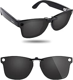 Fiskr Polarized Clip-On Sunglasses for Ray-Ban Meta Wayfarer RW4008 & Gen 2 RW4012 (Size 53-22) - UV Protection - Amazon.ae Price Tracker