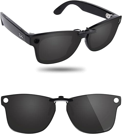 Fiskr Polarized Clip-On Sunglasses for Ray-Ban Meta Wayfarer RW4008 & Gen 2 RW4012 (Size 53-22) - UV Protection on Amazon.ae - Price Tracker