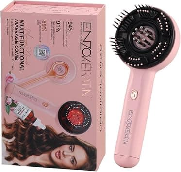 ENZO Professional EN‑4004 Scalp Head Massager Comb – Electric Hair & Head Massager for Stress Relief, Hair Growth, Dandruff & Scalp Stimulation - Intl Version على Amazon.ae - متتبع الأسعار