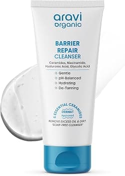 Aravi Organic Barrier Repair Gentle Hydrating Skin Cleanser with Ceramide, Niacinamide & Hyaluronic Acid | Sulphate-Free Foaming Face Cleanser | Dermat Tested | For Oily, Dry & All Skin Types on Amazon.ae - Price Tracker