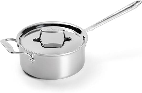 All-Clad BD55201.5 Brushed d5 Stainless Steel 5-Ply Bonded Dishwasher Safe Sauce Pan / Cookware, 1.5-Quart, Silver 3-quart Metallic BD55203 on Amazon.ae - Price Tracker