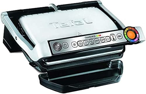 Tefal Optigrill Plus Indoor Electric Grill With Snacking And Baking Accessory, 2000 Watts, Silver, Stainless Steel, Gc715D28."Min 1 year manufacturer warranty" on Amazon.ae - Price Tracker