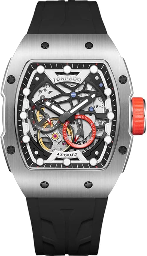 Tornado XENITH Automatic Men's MIYOTA 82S7 Movement Watch, Automatic Display and High Quality Flexible And Durable Silicone Strap - T24302 على Amazon.ae - متتبع الأسعار