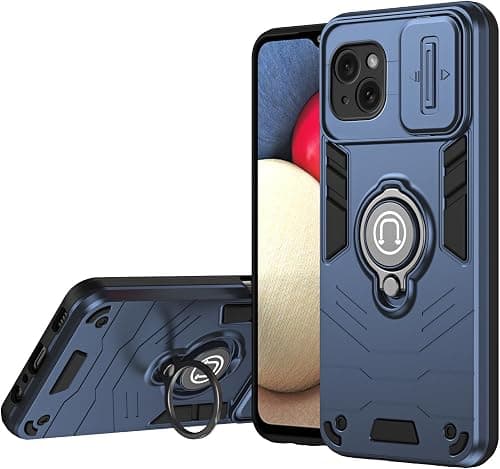 Compatible with iPhone 15 Plus Bracket Shell,Car Mount Magnetic Kickstand 2 in 1 Case Cover Blue on Amazon.ae - Price Tracker