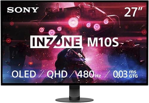 Sony INZONE M10S 27” OLED 1440p Gaming Monitor 480Hz 0.03ms, Low Profile Stand, G-SYNC Compatible, DisplayHDR 400, Anti-Glare, DisplayPort 2.1 (UHBR10), VRR HDMI 2.1, 3-Year Limited Warranty on Amazon.ae - Price Tracker