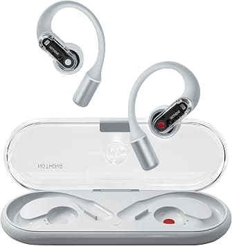 Nothing Ear (Open) Open-Ear Headphones, Earbuds with Earhooks, Clear Voice Technology with 2 Mics, BT 5.3, Fast Charging, Compatible with iPhone & Android -White - Best Deal Finder