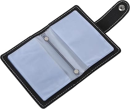 Credit Card Holder for Men and Women Card Holder Business Card Holder with 24 Compartments Soft Leather Wallet with Card Sleeves ID Organiser Card Case (Black) on Amazon.ae - Price Tracker