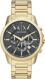 A|X Armani Exchange Men's Branded Chronograph, Stainless Steel Watch, 44mm case size - Best Deal Finder