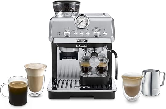 De'Longhi La Specialista Arte EC9155.MB Portafilter Machine, Espresso Machine with Grinder, 8 Grinding Levels, 15 Bar, 3 Temperatures, Milk Foam Nozzle, 1550 W, 1.7 L Tank, Stainless Steel/Black - Amazon.ae Price Tracker