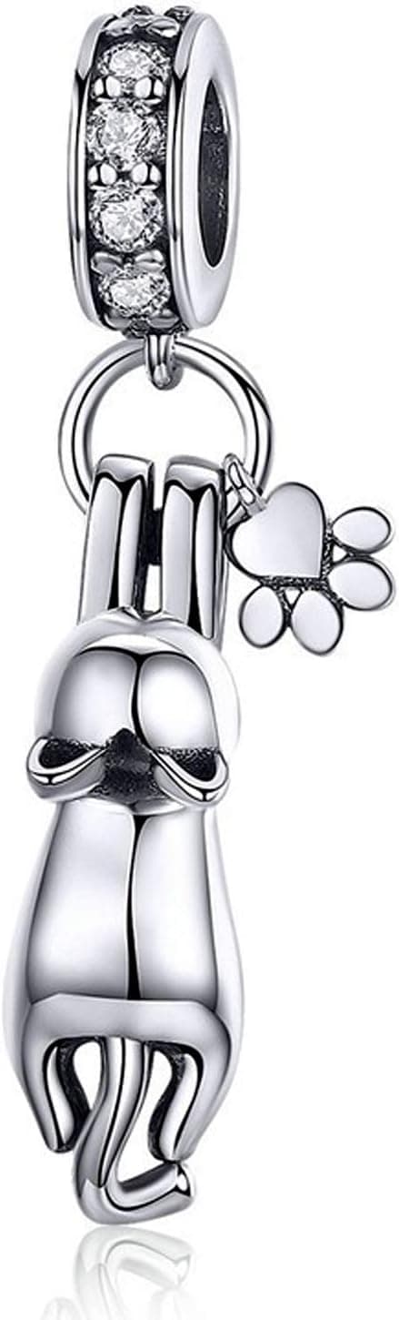 Love Heart Charm for Charms Bracelets 925 Sterling Silver Openwork Bowknot Red Charms Birthday Gifts on Amazon.ae - Price Tracker