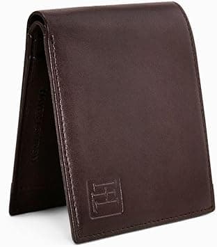HAYES LONDON Genuine Leather Wallet for Men, Original Wallet with RFID Blocking, Bifold Purse with 8 Compartments (Stud Brown) on Amazon.ae - Price Tracker