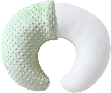 Nursing Pillow and Positioner, Breastfeeding, Bottle Feeding, Baby Sitting Support with Removable Ultra Soft Cover, Tummy Time Support for Baby Boys and Girls (Green) على Amazon.ae - متتبع الأسعار