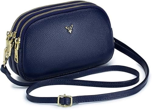 Small Crossbody Bags Genuine Leather Shoulder Handbags Trendy Design Cellphone Purses for Women and Girls على Amazon.ae - متتبع الأسعار