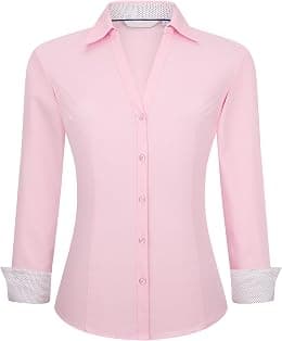 Alex Vando Womens Long Sleeve Button Down Shirt Women-03a - Best Deal Finder