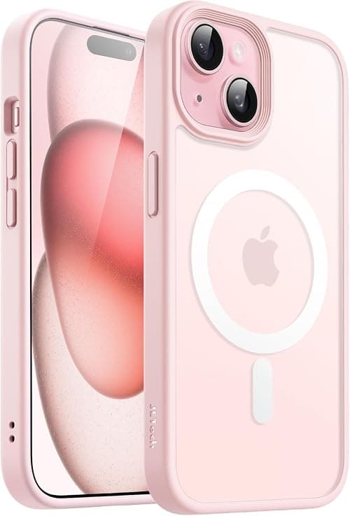 JETech Magnetic Matte Case for iPhone 15, Pink on Amazon - Best Deal Finder