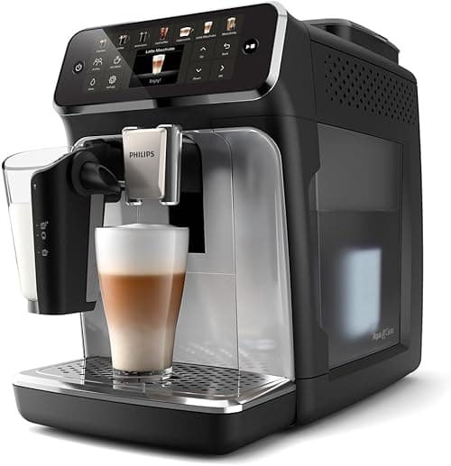 Philips Fully Automatic Coffee Machine Series 4400-12 Beverages, LatteGo, SilentBrew, Intuitive Display, 2 User Profiles, 12 Settings for Ceramic Grinder, Black Silver - EP4446/70 on Amazon.ae - Price Tracker
