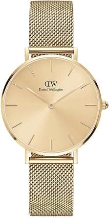 Daniel Wellington Analog Women's Watch (Gold Dial Gold Colored Strap) on Amazon.ae - Price Tracker