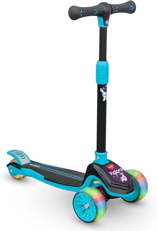 The Moon Brand Xplora Baby/Kids 3 Wheel Scooter Outdoor &amp; Sports Scooter Toy with LED Light Up Wheels Height Adjustable Handle Holds Upto 50Kg on Amazon.ae - Price Tracker