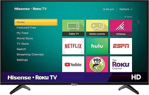 تلفزيون هايسينس ذكي 32A4GTUK مقاس 32 بوصة بدقة UHD 4K مع خاصية دولبي فيجن وHDR ودي تي اس فيرتيشوال اكس ويوتيوب ونتفليكس وفري فيو بلاي واليكسا مدمجة وبلوتوث وواي فاي، اسود، كفالة كاملة لمدة عام على Amazon.sa - متتبع الأسعار