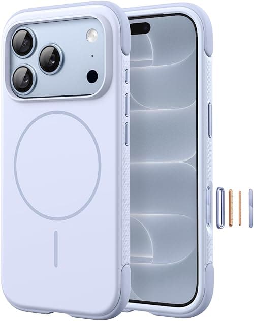 JETech Magnetic Silicone Case for iPhone 18 Pro/17 Pro, Glacier على Amazon.ae - متتبع الأسعار