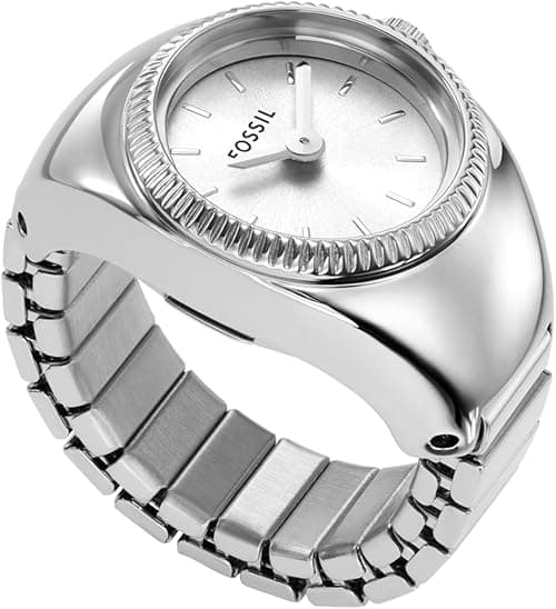 Fossil Women's Watch Ring with Two-Hand Analog Display and Stainless Steel Expansion Band on Amazon.ae - Price Tracker