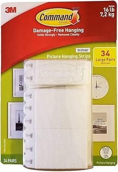 Command Indoor Picture Hanging Strips 34 Large Pairs, 68 Total Strips - Amazon.ae Price Tracker